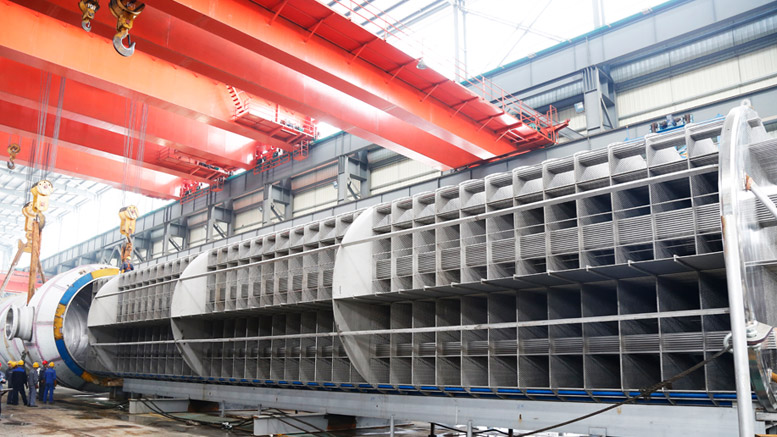 出口DOW美國(guó)超800噸大型換熱器